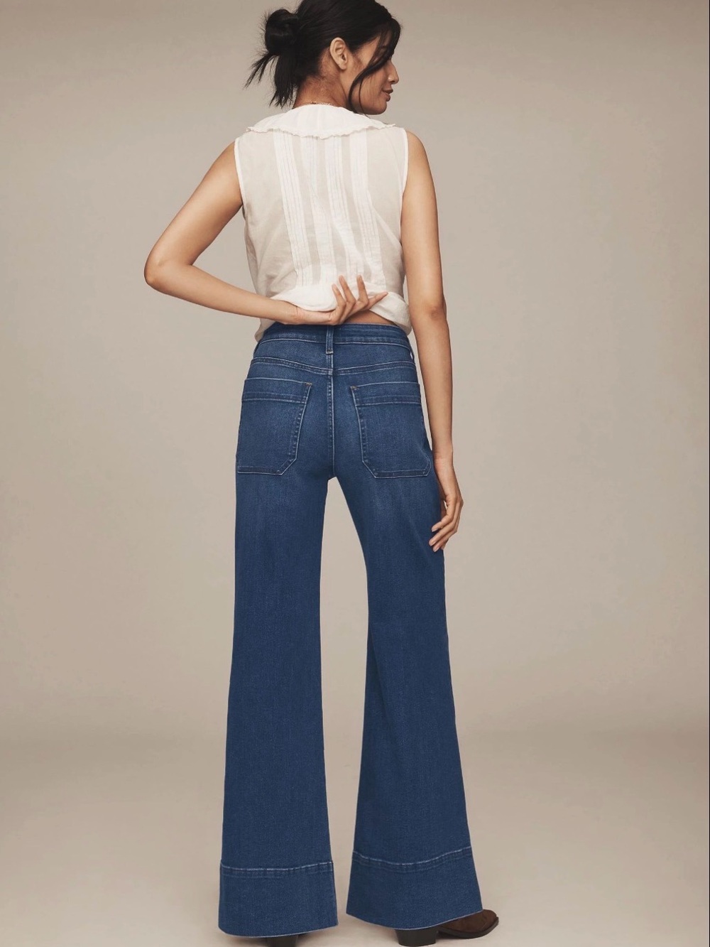 Pilcro Anthropologie The Ryan Relaxed High-Rise Flare - Picture 2 of 16